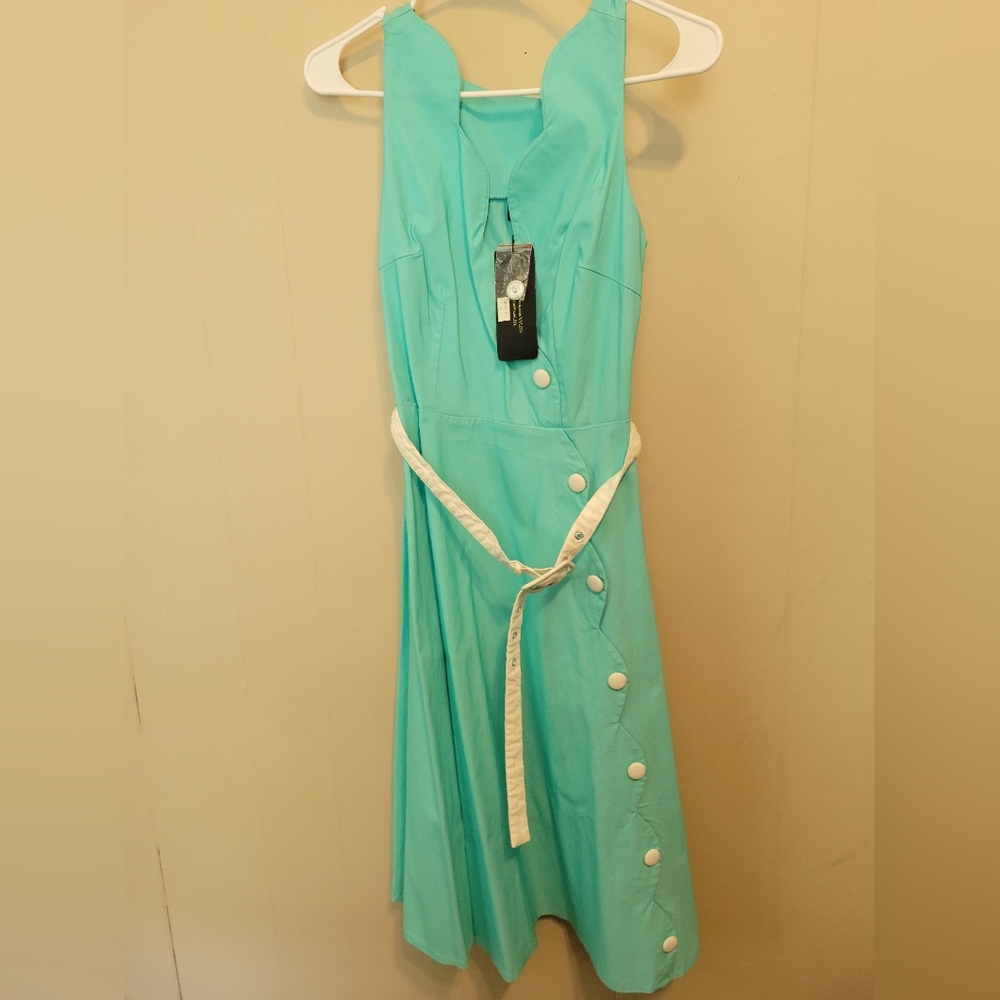 NWT Voodoo Vixen Teal Dress